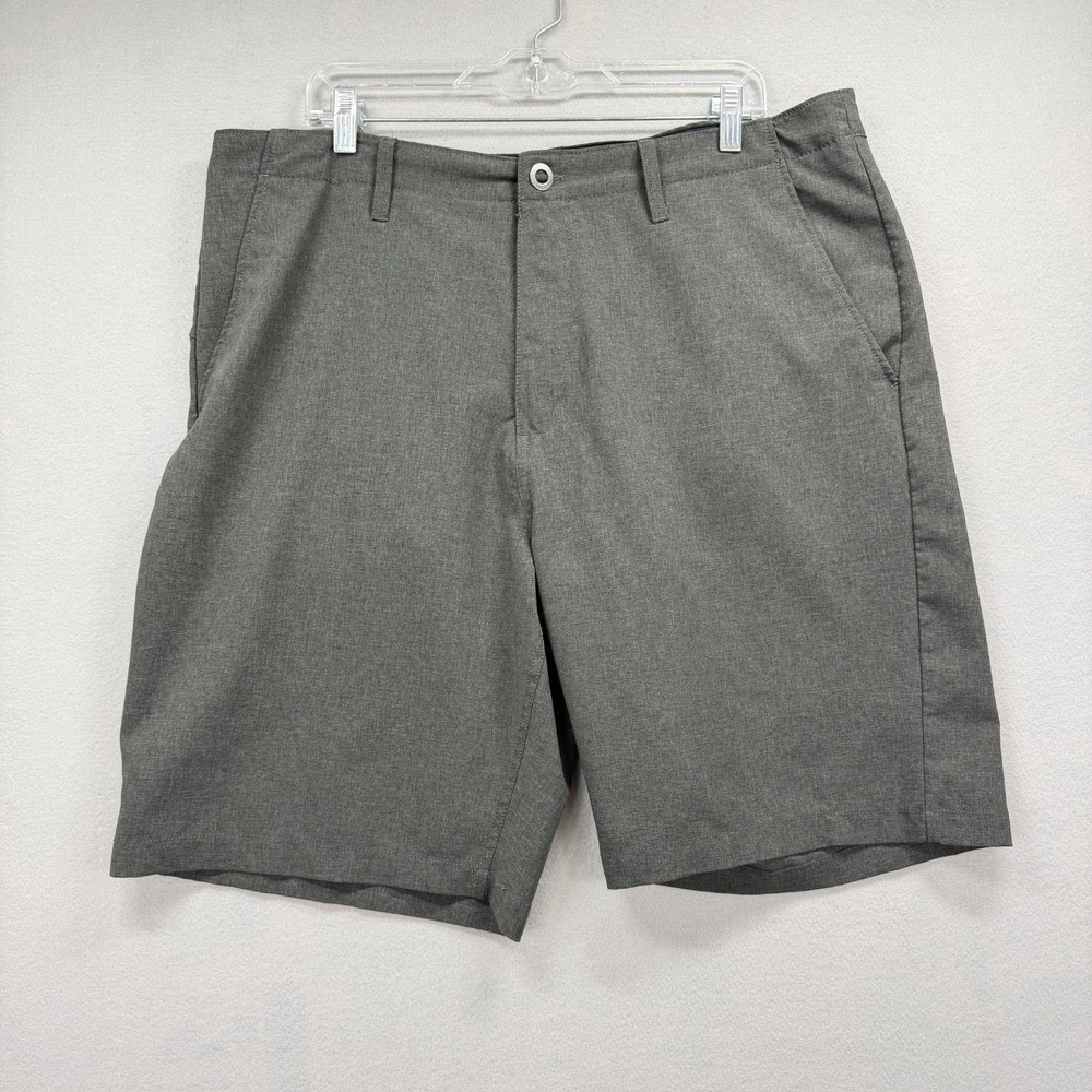 Volcom Surf & Turf Kerosene Hybrid Trunks Mens 38 Gray 4 Way Stretch Active Golf